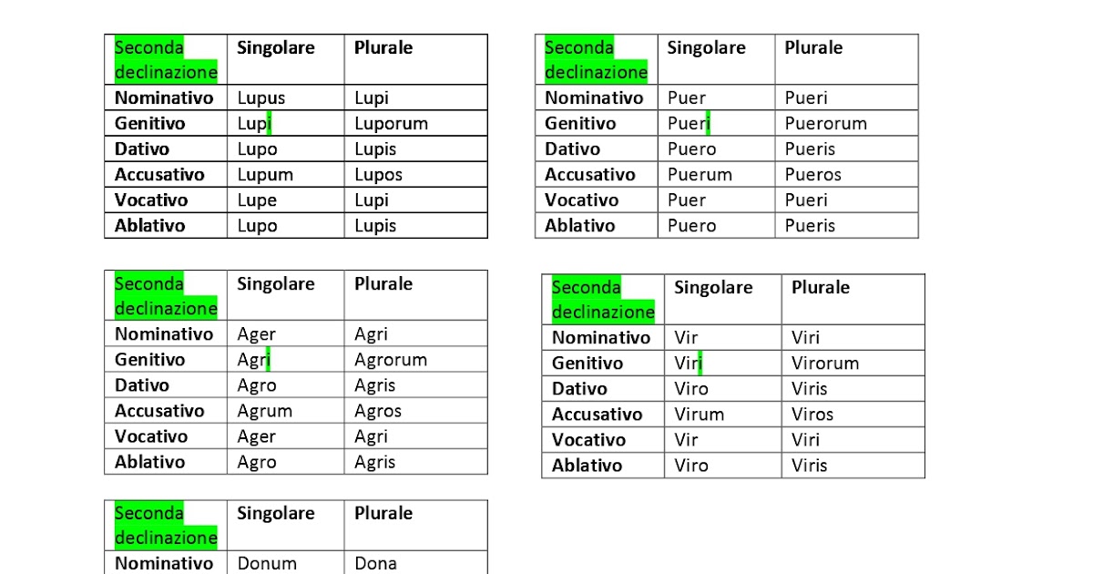 Aggettivi Prima E Seconda Classe Latino FRANCESCO SCHIPANI : Le cinque declinazioni latine e gli aggettivi di