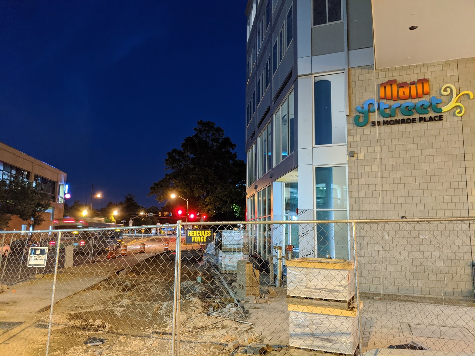 Rockville Nights Signage installed at Main Street Apartments in Rockville
