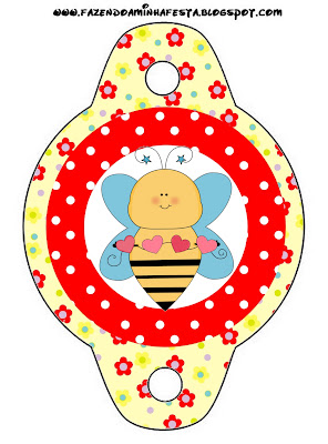 Imprimibles de abejas y flores. Imprimible gratis de abejas y flores para poner en las pajitas, pajillas o popotes