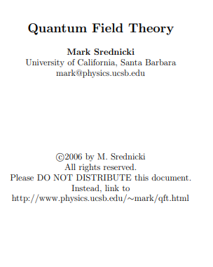 Quantum Field Theory in pdf
