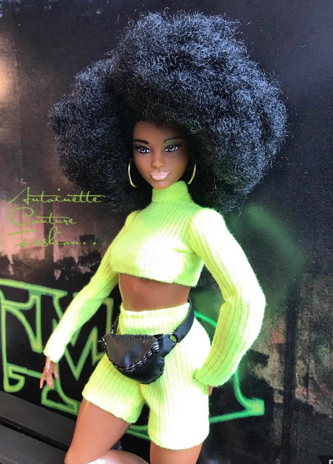 made to move black barbie