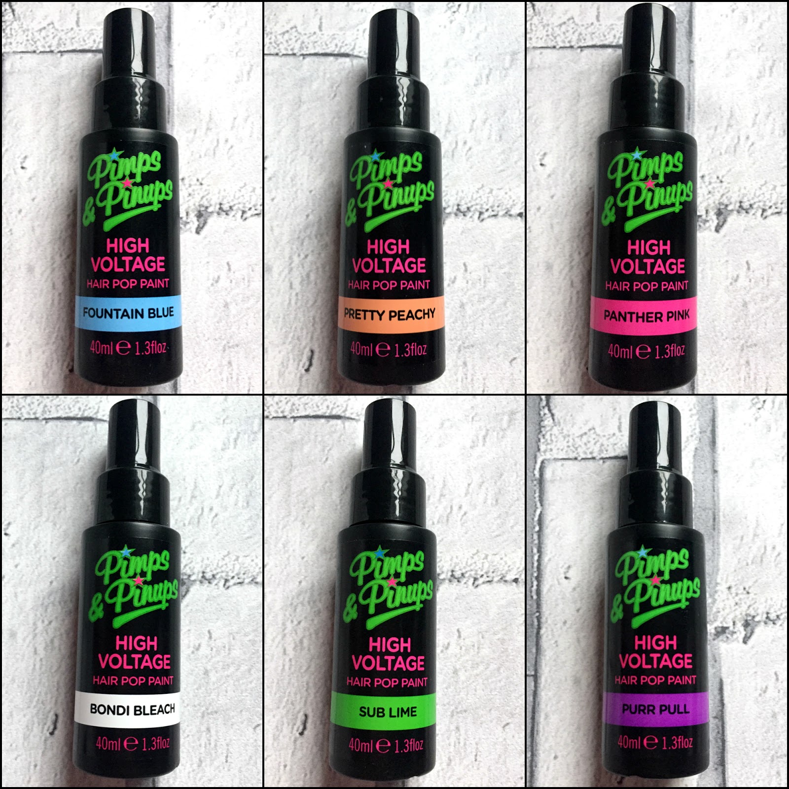 Pimps And Pinups High Voltage Hair Pop Paint Ideal For Halloween