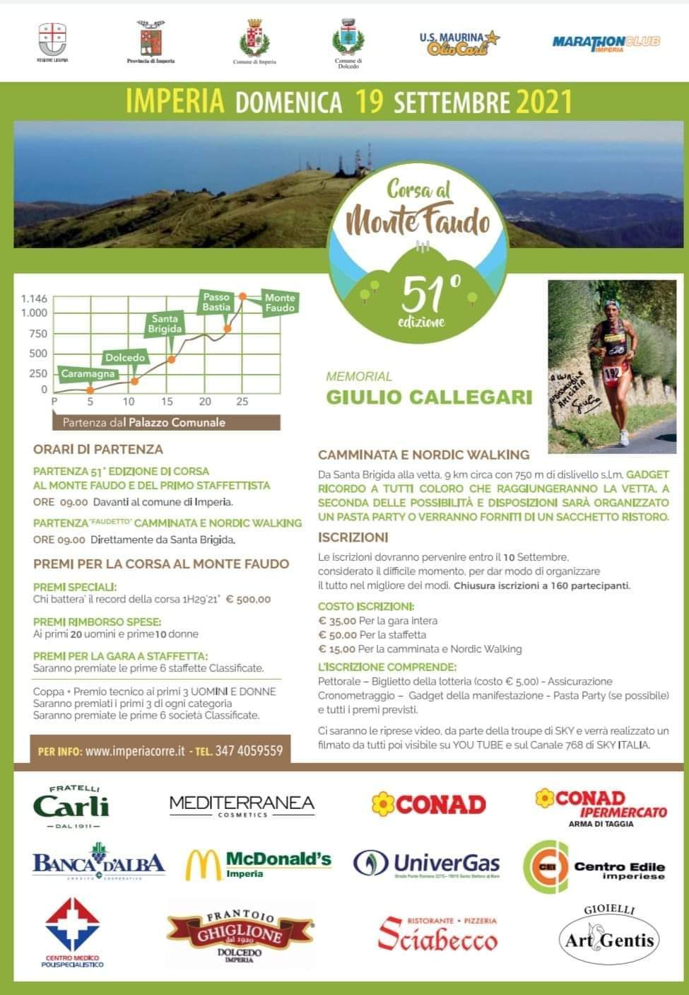 Genova di corsa Corsa al Monte Faudo locandina Genova di corsa Corsa al Monte Faudo locandina