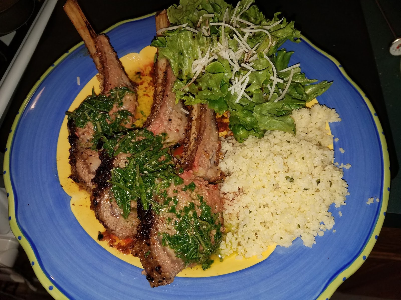 Cuisine de Michelle Porcini Crusted Lamb Chops