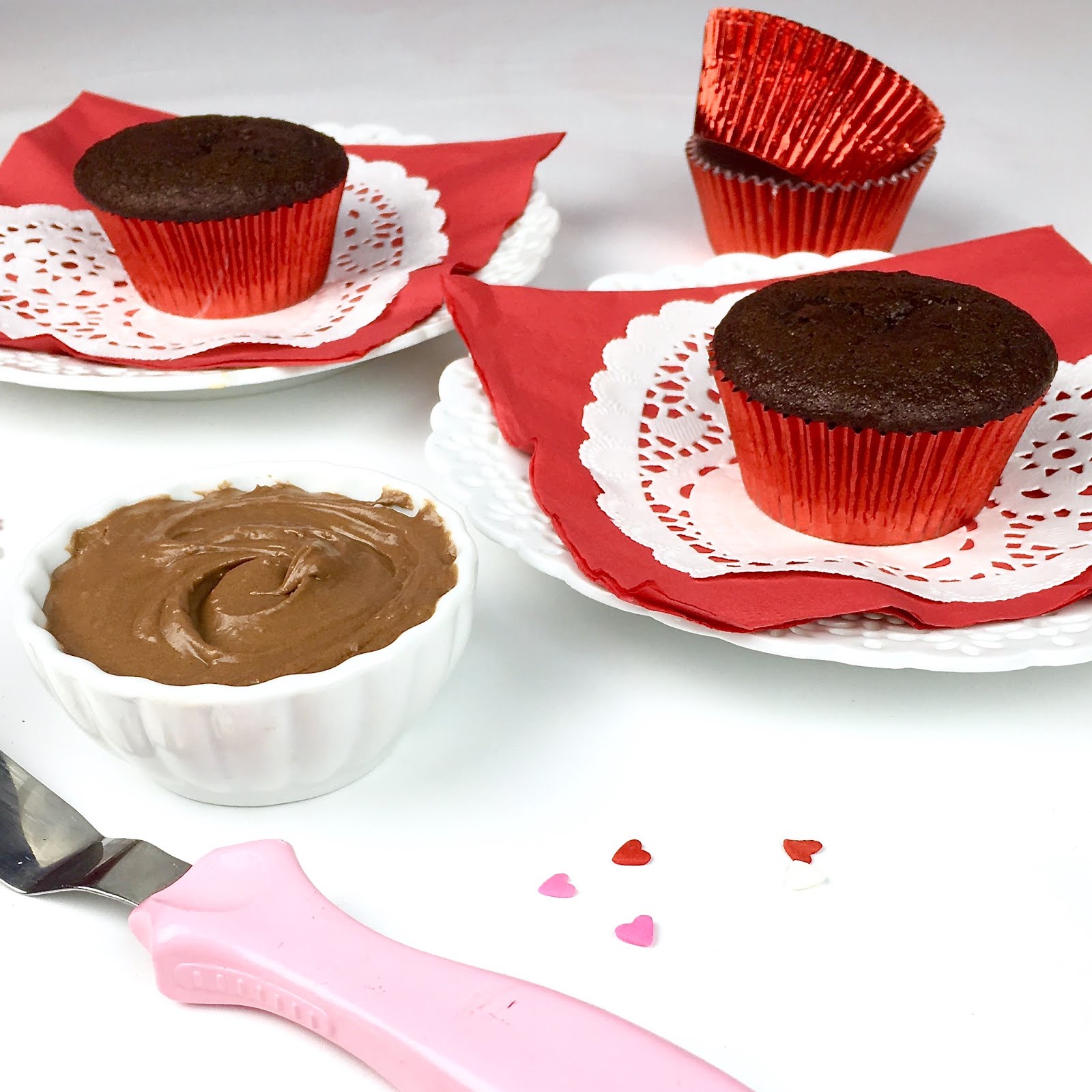 {VIDEO} Chocolate Cupcakes For Two (No Egg, No Butter & No Dairy