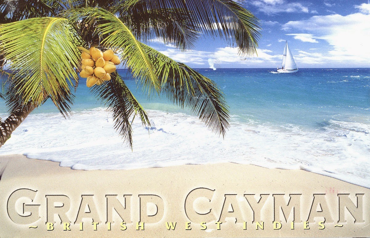 My World In Written And Stamped Postcards Cayman Islands Grand