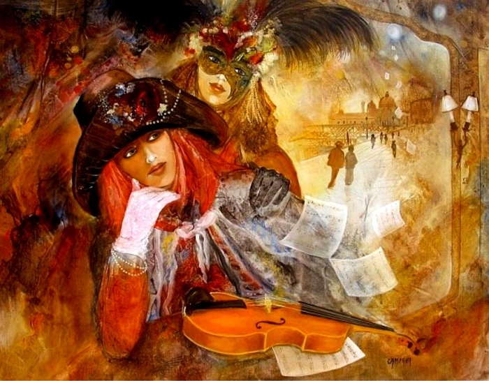 Jean-Claude Campana 1941 | French painter | Carnival of Venice Jean-Claude Campana 1941 | French painter | Carnival of Venice