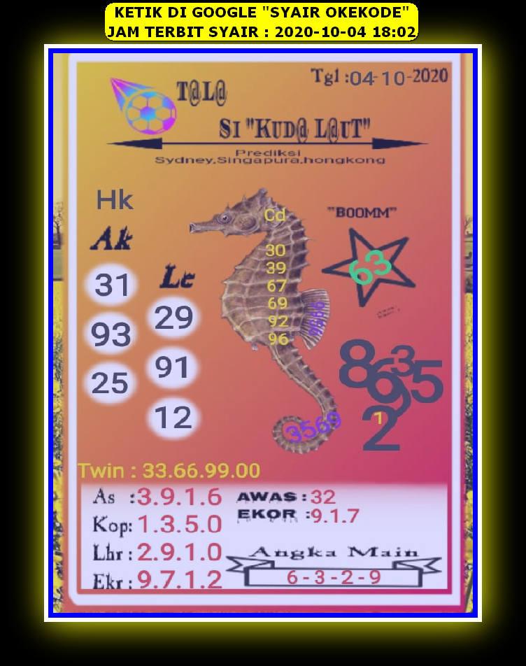 1 New Message Kode Syair Hongkong 4 Oktober 2020 Forum Syair Togel Hongkong Singapura Sydney