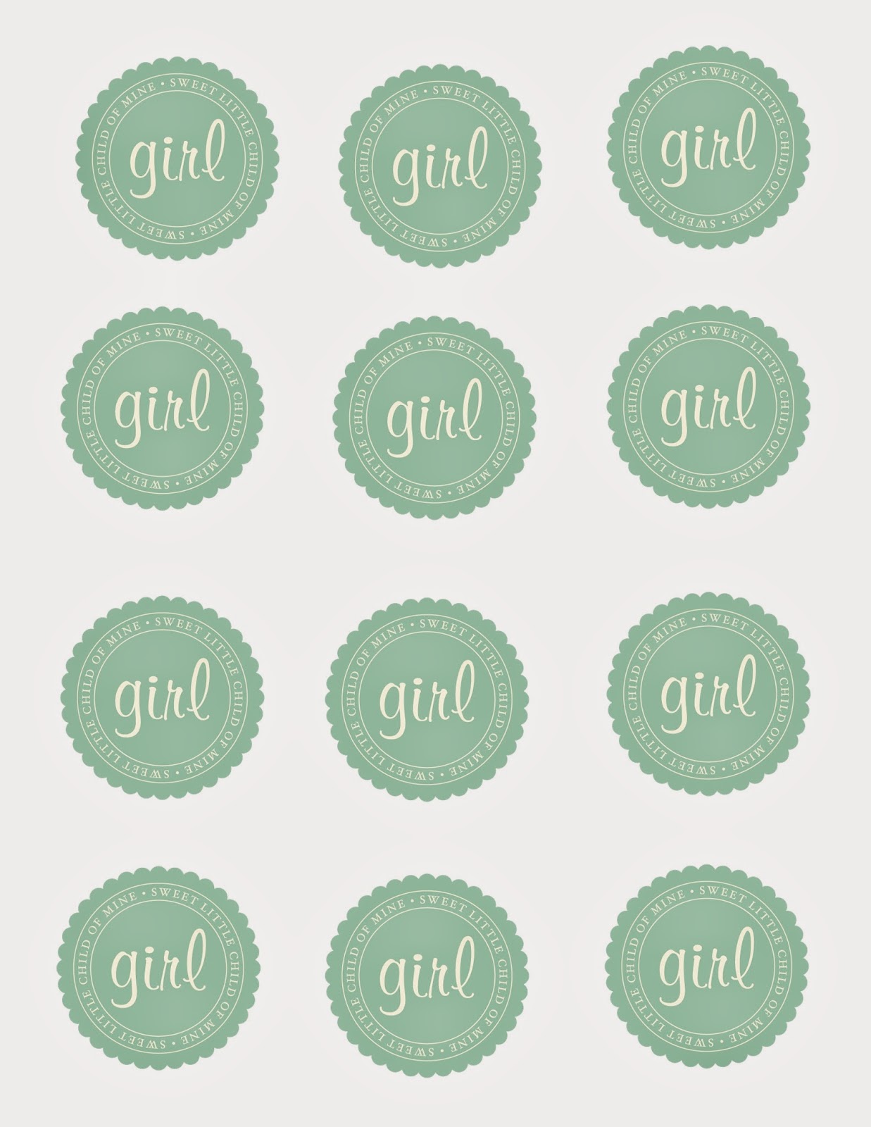 Gender Reveal party, printables, baby, girl