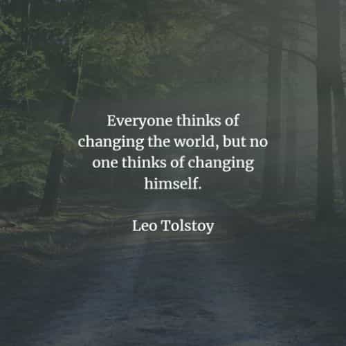 Change quotes and sayings from famous people