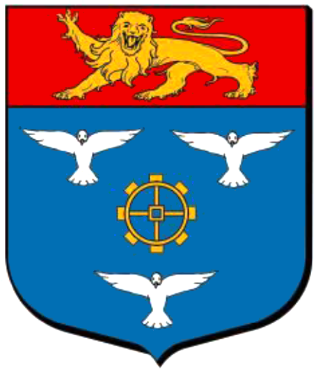 image origine : Denis Joulain - armorial des communes du Calvados (à paraître bientôt) - logiciel dessin Jean-Paul Fernon