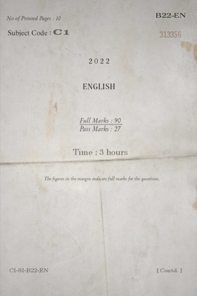 Model Questions Paper For Class 10 SEBA HSLC English 2022 edunation19