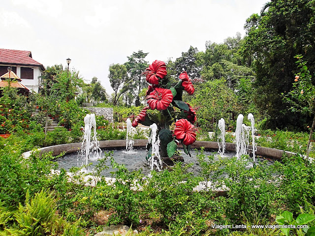 Jardim de hibiscus, símbolo da cidade de Kuala Lumpur