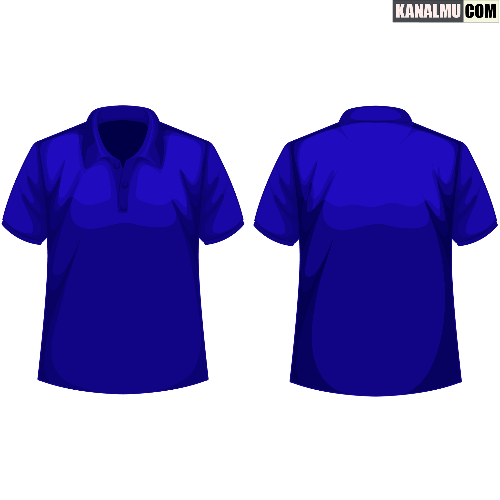 polo.pngmentahan kaos polos biru depang belakang polo PNG - kanalmu