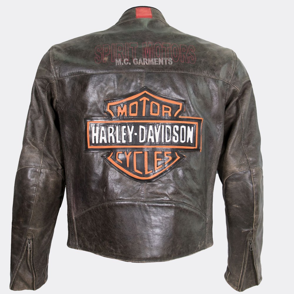 Harley Davidson leather Jacket: Harley Davidson Mens Vintage Leather ...