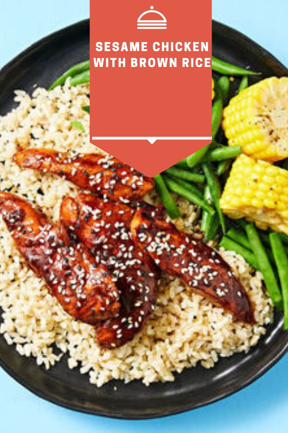 Sesame Chicken with Brown rice