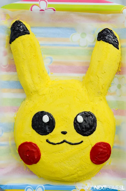 DIY Pikachu birthday cake with tutorial
