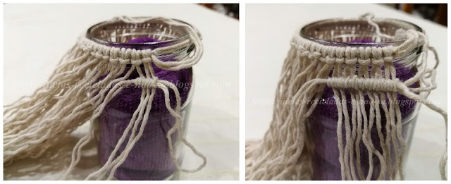 Macrame Candle Holder