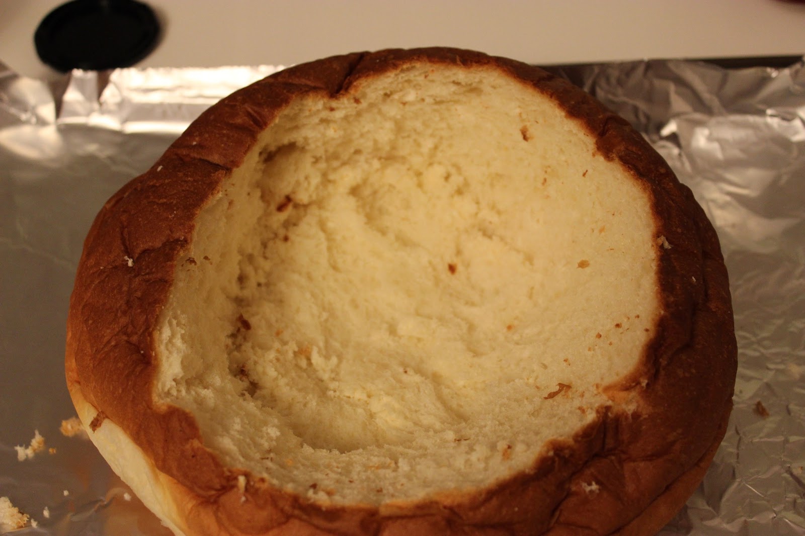 Sweet Tea and Cornbread Baked Bacon Cheese Dip in a Bread Bowl!