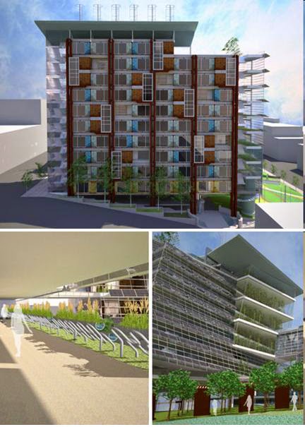 View of ECO LABORATORY Seattle’s Exemplary Eco Community - Tropical Architecture