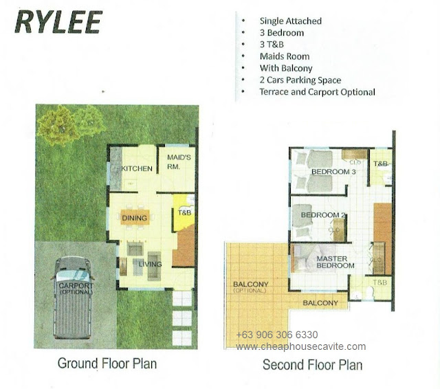 Rylee at Riverlane Trail Single Attached - Pag-ibig Cheap Houses for sale in Cavite