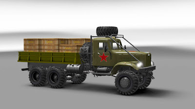 Kraz 255 mod military car
