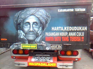  PENGABDIANKU NAFASKU TULISAN LUCU DI BAK TRUK 