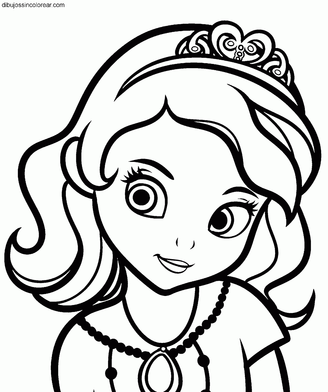 Dibujos de la Princesa Sofía (Princesa Disney) para Colorear