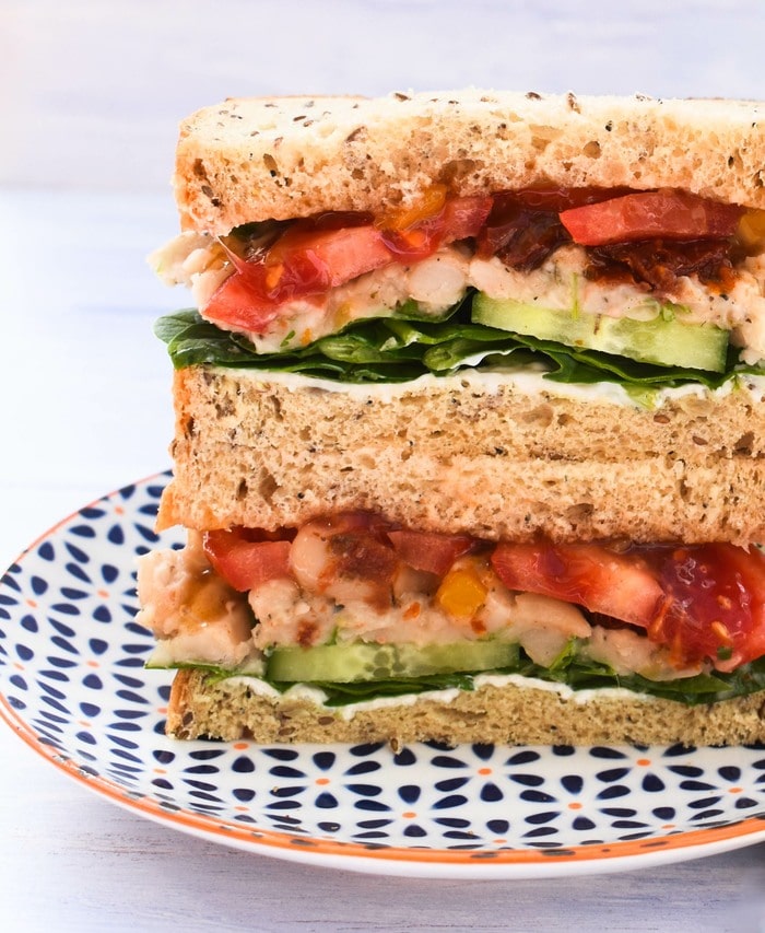 Italian white bean and tomato sanwich Italian white bean and tomato sanwich