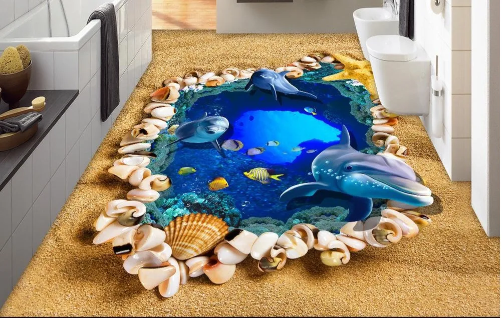 Spectacular Epoxy Paint Bathroom Scene for Your Screen