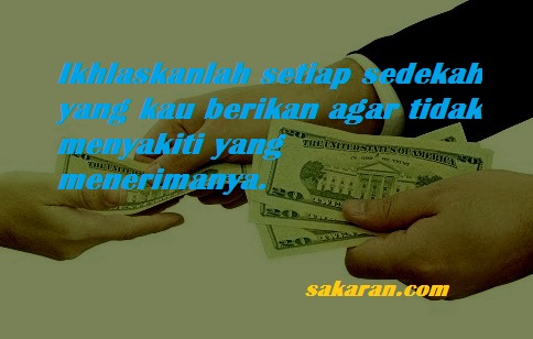 Meminta Keikhlasan Kepada Orang Yang Memberi Zakat Sakaran