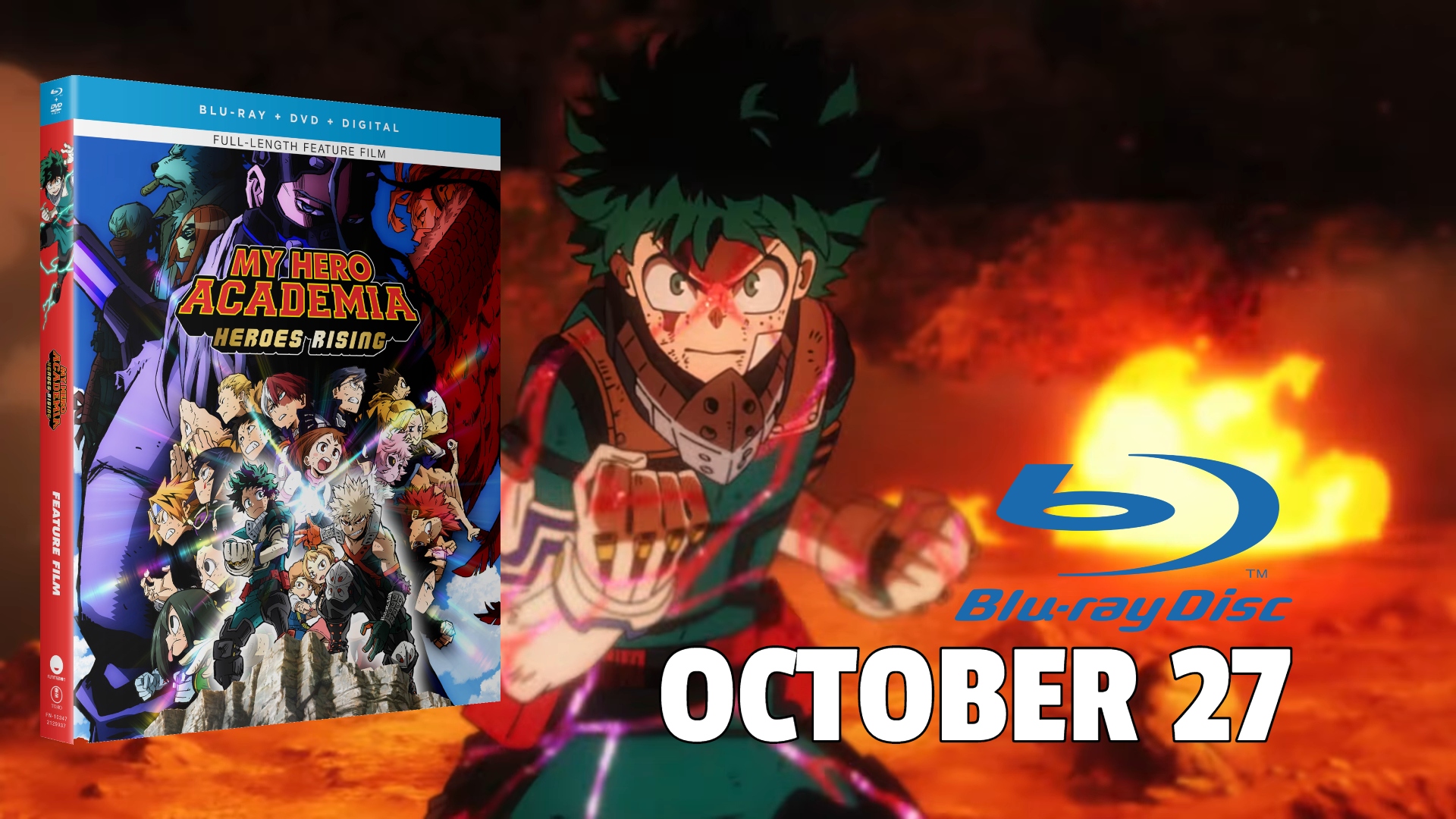 Dvd My Hero Academia Heroes Rising Just Announced - MY HERO ACADEMIA: HEROES RISING - Available to Own on Blu-ray & DVD October 27