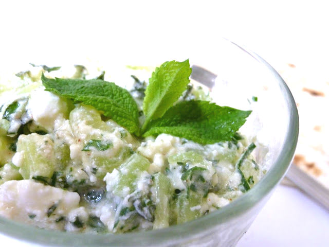 insalata di cetriolo e feta