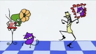 Nedd shows Noodles how to do a particular dance. The animation in the Noodles and Nedd series is called Two Left Feet. sesame street zoe's dance moves