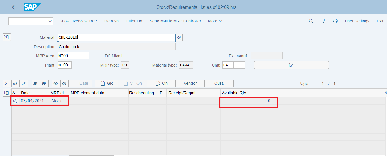 Step 4 Display Stock/Requirements List In Material Management Tech6Sense