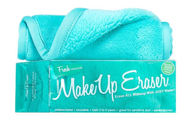 Teal make up eraser soap free make up remover wash cloth