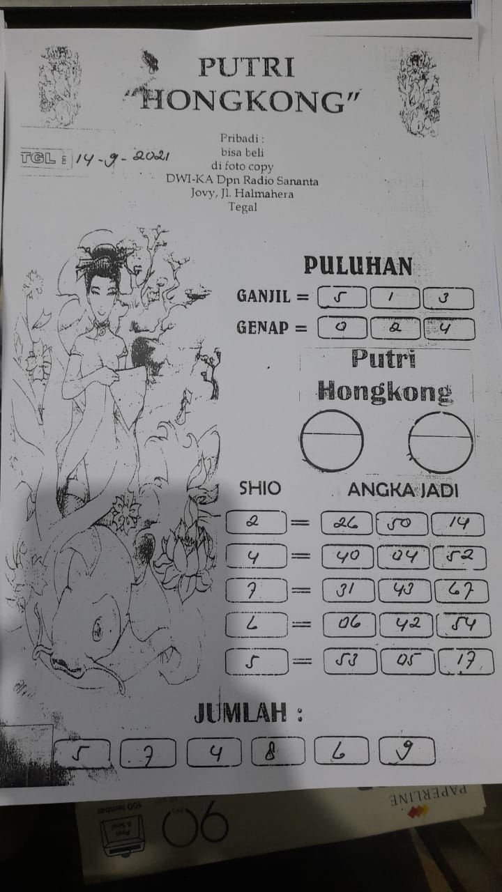 hongkong selasa