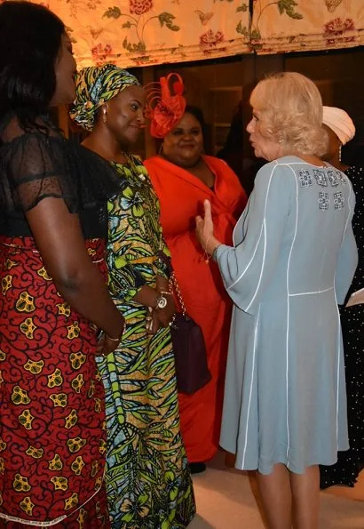 The Duchess met guests at the reception including documentary maker Bolanle Olukanni and advocate for women’s health Toyin Saraki