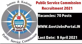 JKPSC Notification 2021