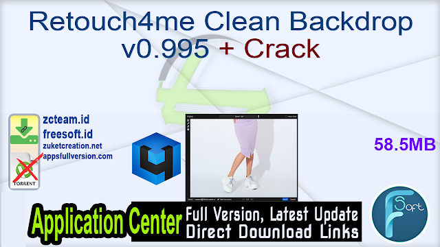 Retouch4me Clean Backdrop v0.995 + Crack_ ZcTeam.id