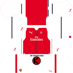 Arsenal Kits 2016/2017 - Dream League Soccer 2017