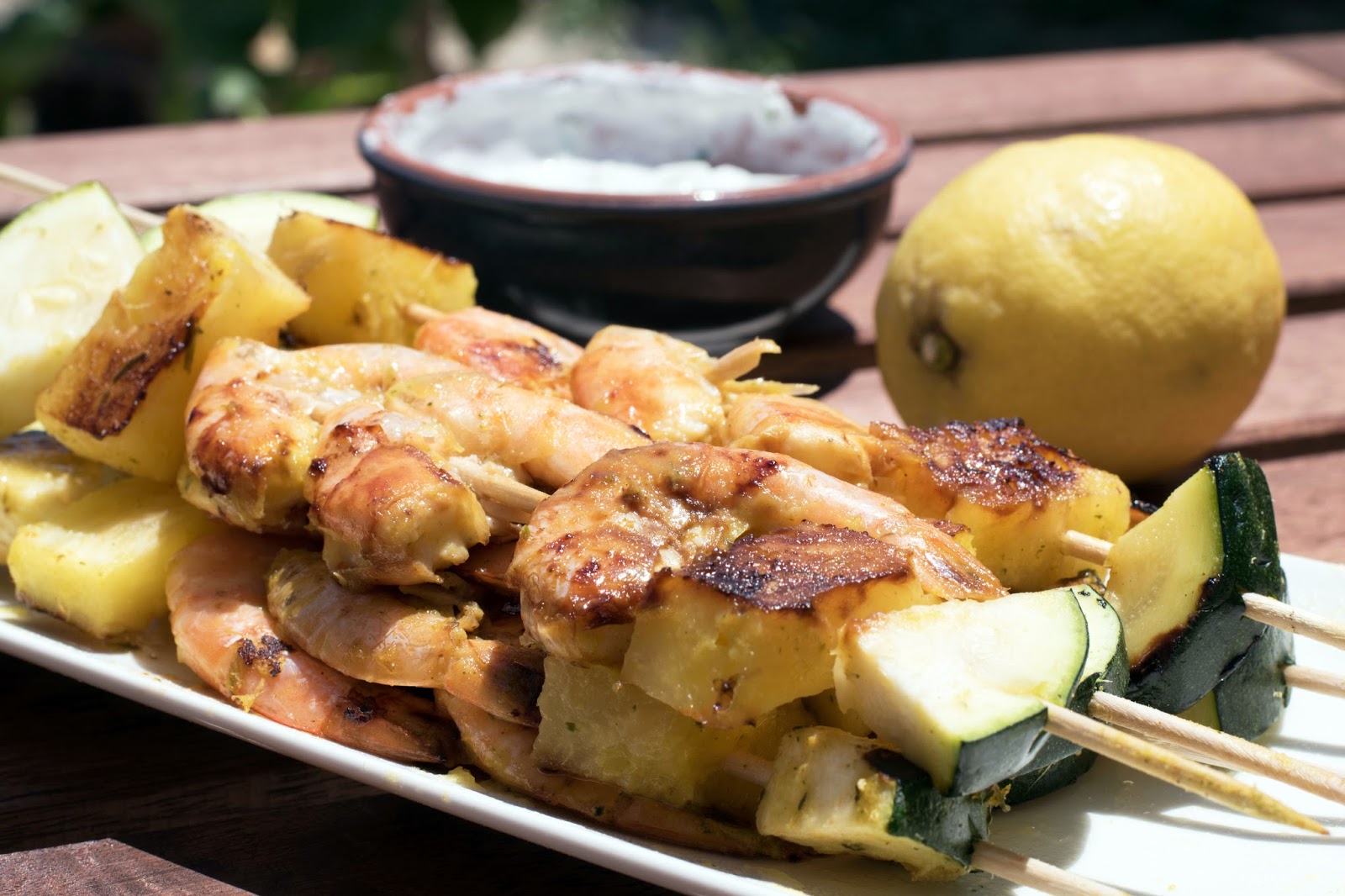 recette Brochettes crevettes