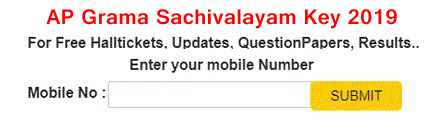 AP Grama Sachivalayam Answer Key 2019