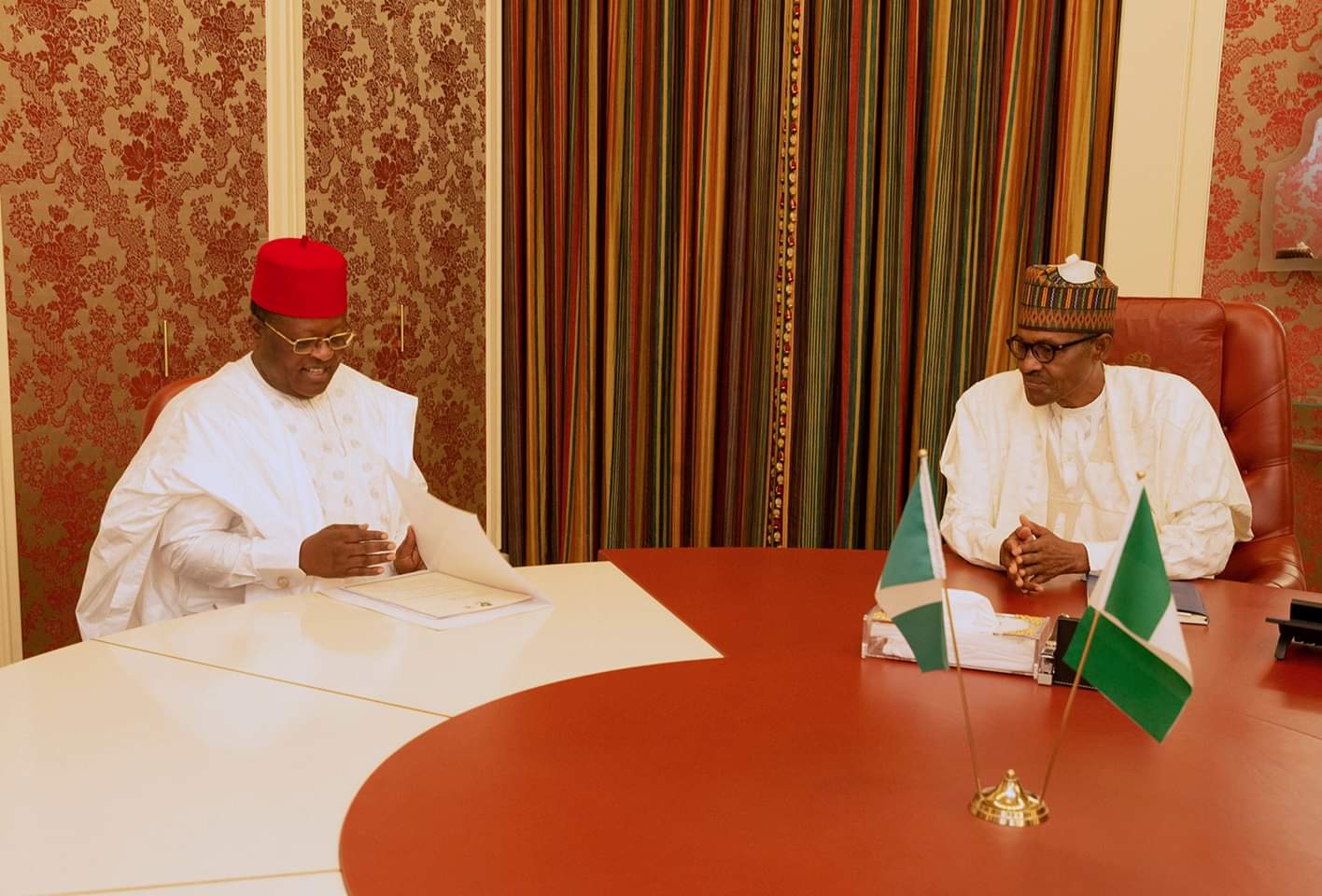 President Muhammadu Buhari Receives Ebonyi State Governor