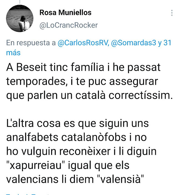 A Beseit tinc família i he passat temporades, i te puc assegurar que parlen un català correctíssim. L´altra cosa es que siguin uns analfabets catalanòfobs i no ho vulguin reconèixer i li diguin "xapurreiau" igual que els valencians li diem "valensià".