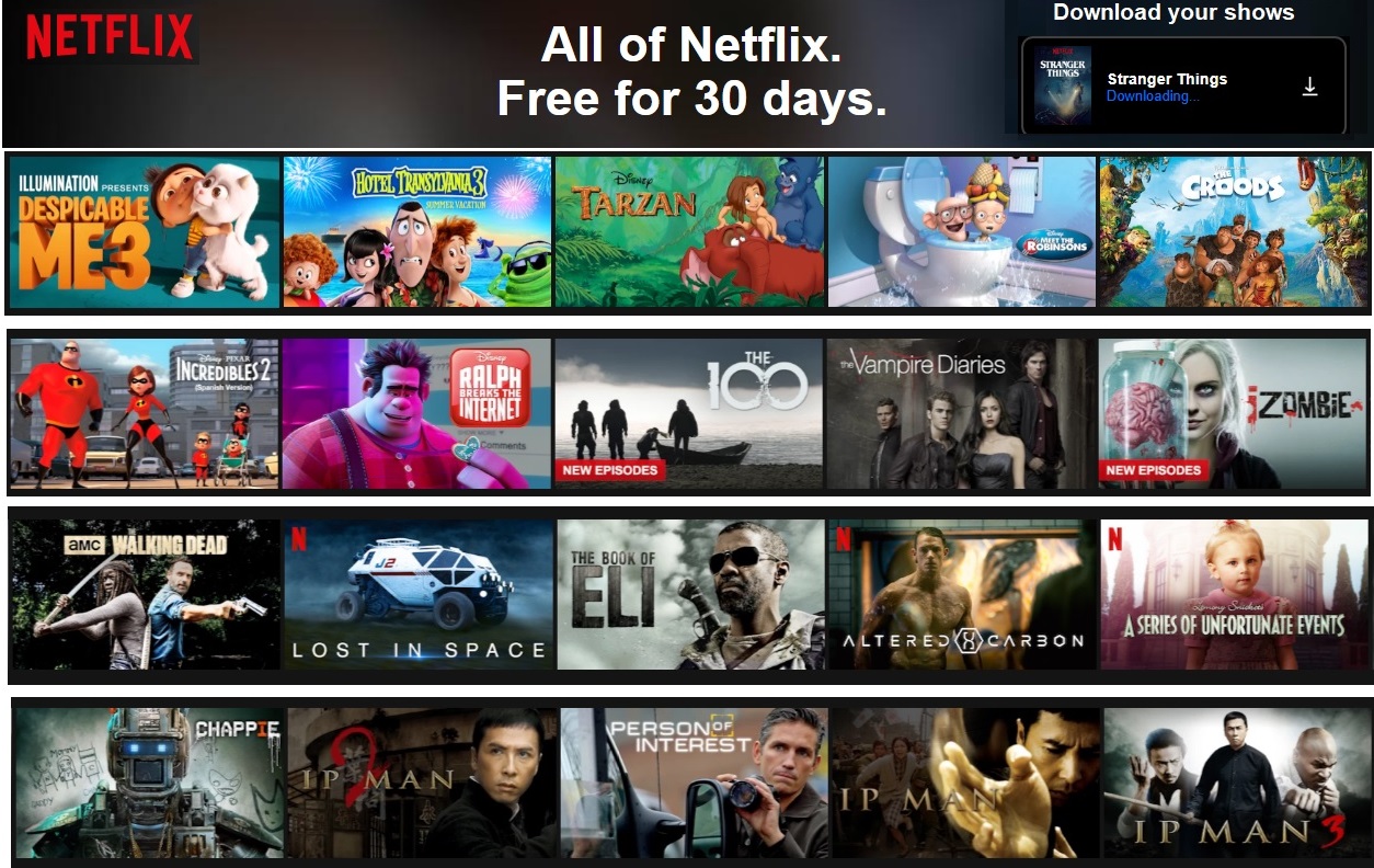 watch netflix series free online