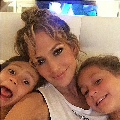 Jennifer Lopez with Max and Emmy Jennifer Lopez with Max and Emmy