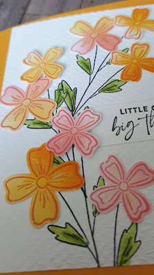 Flowers of Friendship Bundle Stampin Up bright fun card