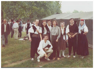 Belgrade 1985, Serbian dancers at Europe's 40th Independence Day (8th May 1945)