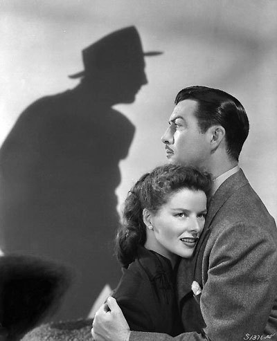 Katharine Hepburn, Robert Taylor and Robert Mitchum in Undercurrent (1946)